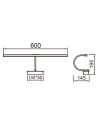 PARACURU * APLIQUE LED 12W 3000K NEGRO